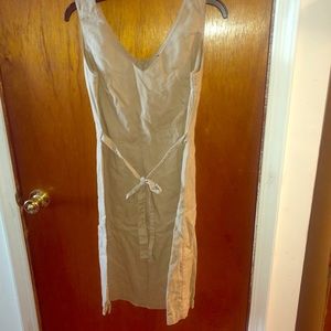 George by Mark Eisen Comfortable Beige Linen Dress